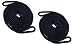 Starr Lines Double Braided Polypropylene Fender Lines (3/8-Inch X 6-Feet, 2 Each) (Black)