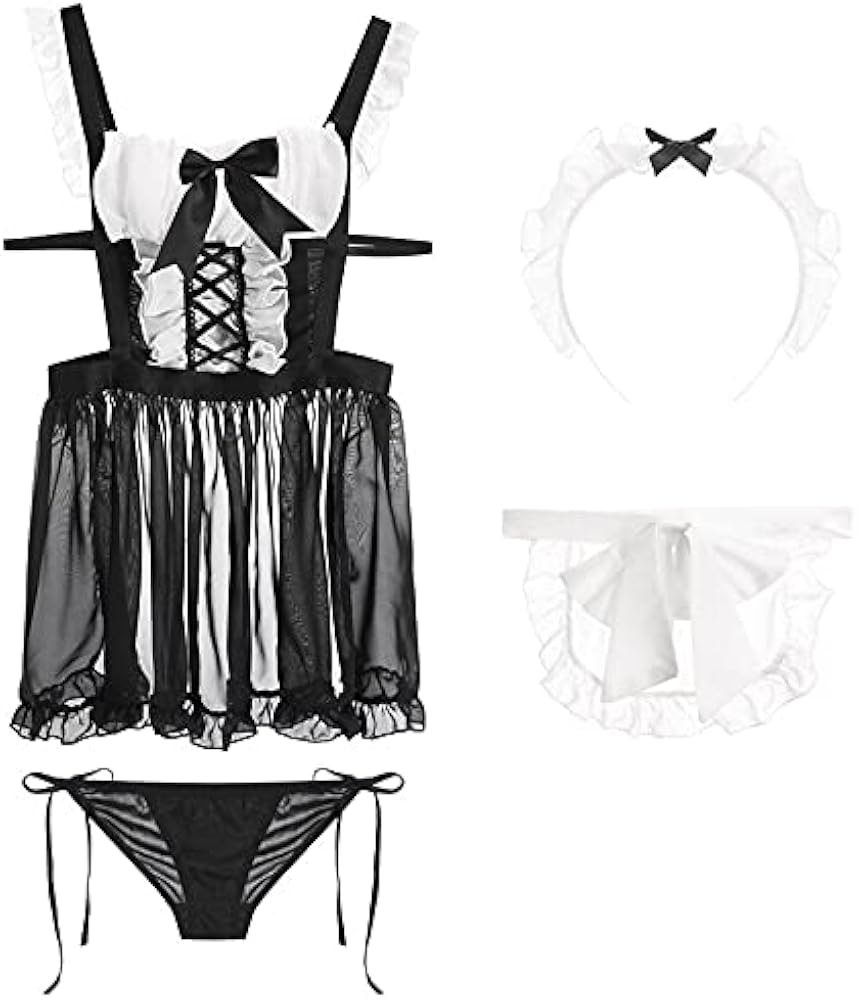 Amazon.co.jp: MMRR ロリータセクシーなランジェリーエロメイド