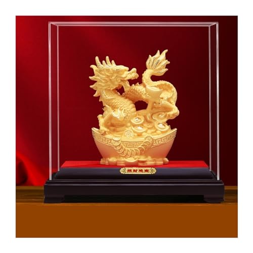 Fengshidi Statue Richesse Chance Bouddha Dragon pour decoration interieure zen
