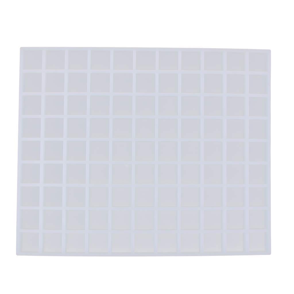 99 Gitter Platz Silikon Backform Schokoladenform für Handgemachte Zucker Fondant Kuchen Schokolade usw