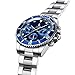 Alienwork Reloj Automático Hombre Mujer Plateado Pulsera de Metal Acero Calendario Fecha Azul Marino Multi-función Fondo de Vidrio Imagen de Alienwork Reloj Automático Hombre Mujer Plateado Pulsera de Metal Acero Calendario Fecha Azul Marino Multi-función Fondo de Vidrio