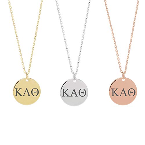 Dainty Kappa Alpha Theta Sorority Jewelry Drop Necklace Sorority Lavalier Necklace