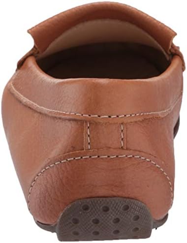 Driver Club USA Women's Leather Made in Brazil Kilt Detail Driver Moc Loafer, tan Grainy, 5 M US | Image 2