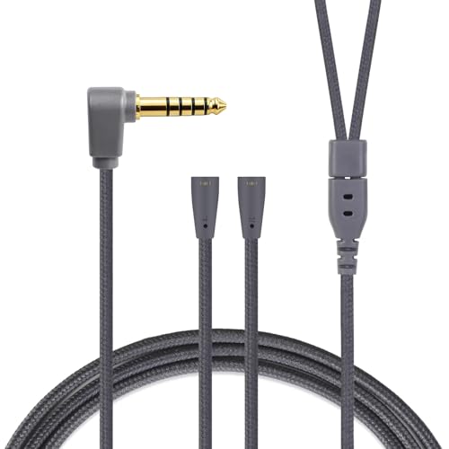 3APLUS HBC13 �C���z���P�[�u�� 2Pin �P�[�u�� 4.4mm�o�����X�ڑ� IE�s�� IE�V���[�Y�����p SENNHEISER�p IE80S/IE80/IE8�ȂǂɓK������ 4�c �����xOFC�⃁�b�L 4.4mm L���^ 120cm