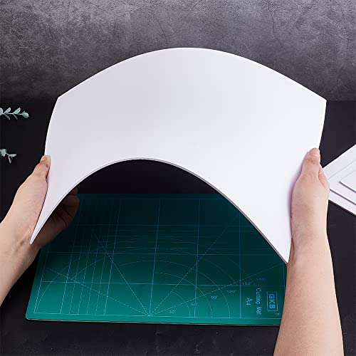 Image of BENECREAT 4 Pcs 2mm PVC Foam Sheet White Plastic Sheet 11.8x15.7 Inch Lightweight Rigid Foam Expanded PVC Sheet for Crafts, DIY Making, Screen Printing and Art Display