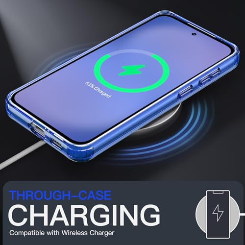 Image of JETech Cover Case for Samsung Galaxy S25 FE, Non-Yellowing Shockproof Bumper Protective Phone Cover, Anti-Scratch Hard PC Back (Navy Blue)