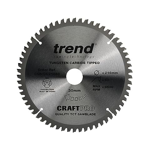 Trend Wood Mitre Saw Blade, 216mm, 60 Teeth Cover