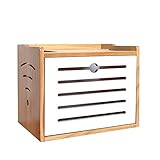 router rack 10 【Hecho de Madera】: Hecho de material de madera engrosado y ecológico, este estante de pared es muy duradero, impermeable y no tóxico / inodoro. Soporte de carga: 5 kg.