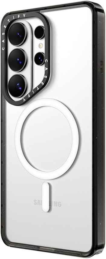 CASETiFY Impact Magnetic Galaxy S26 Ultra Case [Slim & Sleek / 8.2 ft Military Grade Protection/Magnetic Compatible] - Clear Black