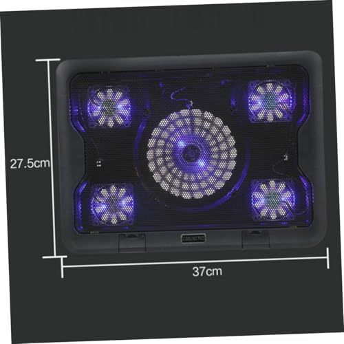 Base de enfriamiento para laptop con 5 ventiladores BESTYASH miniatura 6