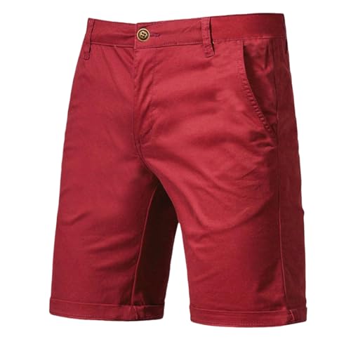 Short d'été pour homme style européen décontracté à coupe droite et cinq poches