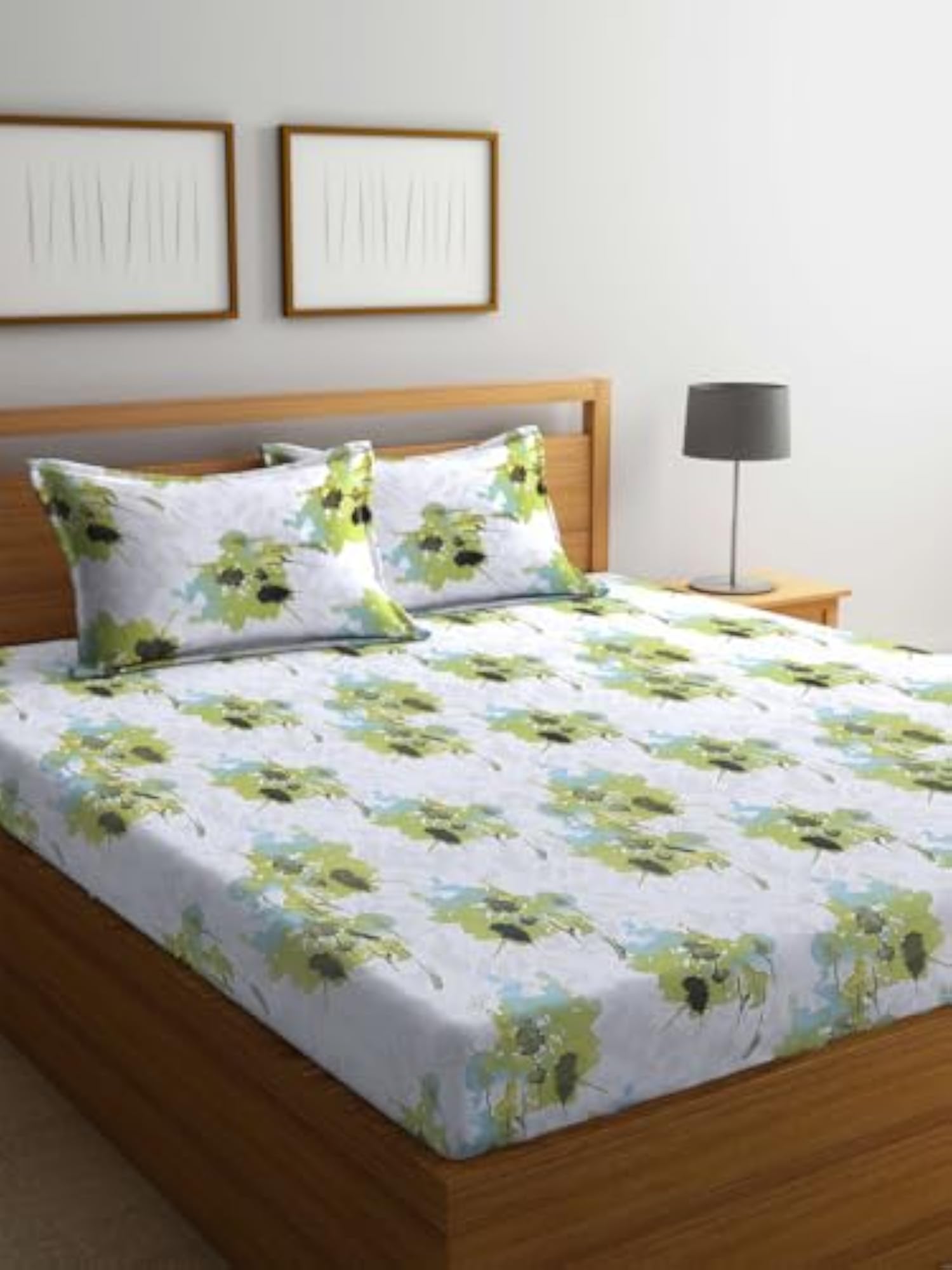 Serenita 144TC King Size Bedsheet with Two Pillow Covers