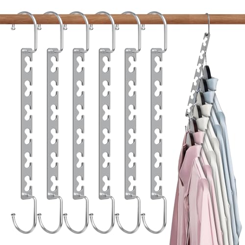 Sindax Kleiderbügel Platzsparend, rutschfest Kleiderbügel Metall, Magic...
