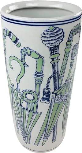 AcaciaHome 18" Bunch of Grapes Floral Ceramic Umbrella Stand