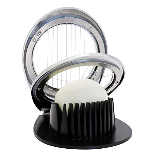 image for N/H Egg Slicer, Egg Slicer for Hard Boiled Eggs 2 in 1 Oval Shaped Dur
