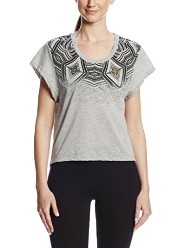 Zumba Fitness Damen Top T-Shirt, Thunderin Grey, XS, Z1T00570-THGR
