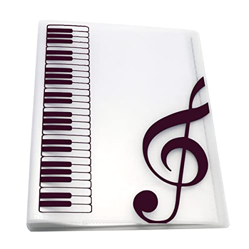 Music Folder Piano Score Folder Music Folder Storage Holder A4 Size Folder,40 Pockets Chorus Dedicated Sheet Music Folder