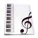 Music Folder Piano Score Folder Music Folder Storage Holder A4 Size Folder,40 Pockets Chorus Dedicated Sheet Music Folder