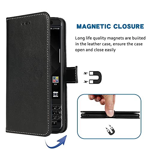 Fdcwtsh Compatible With Blackberry Keyone Wallet Case Wrist Strap Lanyard And Leather Flip Card Holder Stand Cell Accessories Mobile Folio Phone Cover For Key1 Key 1 One Bbb100-1 Women Men Black #TOP3