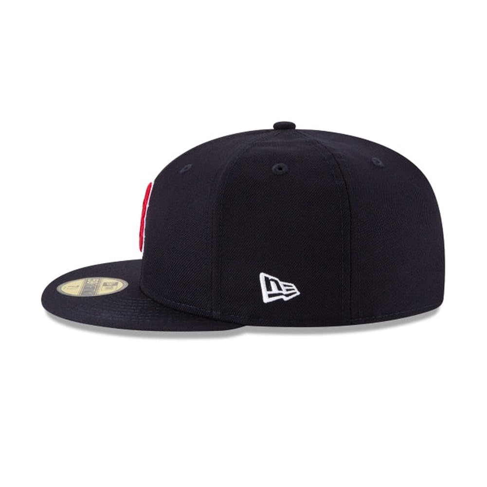 New Era MLB 59FIFTY Boston Red Sox Baseballmütze aus Wolle, marineblau, Team-Farbe, authentische Kollektion, auf Feld-Baseballmütze