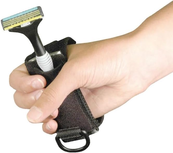 The Wright Stuff Weighted Cuff for Disposable Razors Helpful for Parkinsons and MS. Helps Slow Hand Tremors.