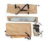 3 . Rugged: Verwendet Qualitätskomponenten wie anodisierte Anti-Scratch-Legierungs-Pole, Legierungs-Knöchel und Ripstop-Polyester für ein langes Leben.