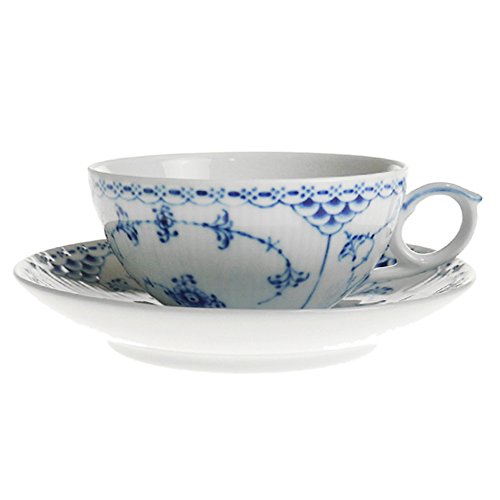 美品　ロイヤルコペンハーゲン　カップ＆ソーサー　3客　ハーフレース Amazon｜【正規輸入品】ロイヤルコペンハーゲン ブルーフルーテッド