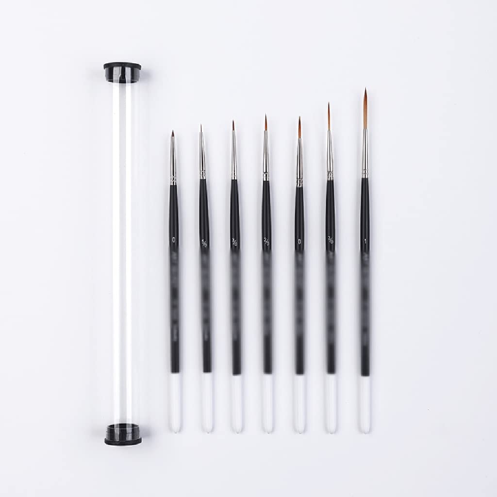 Juego de 8 Pinceles acrílicos para Pintar a Mano, Pinceles de Nailon, Suministros para Arte