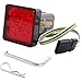 MaxxHaul 70429 Trailer Hitch Cover with 12 LEDs Brake Light