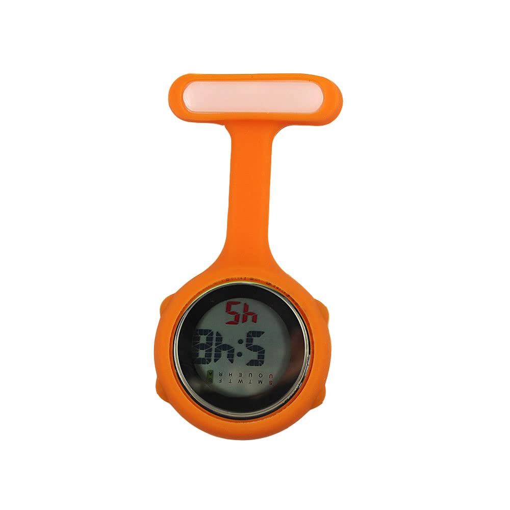 Montre Gousset Numérique Silencieuse Avec Broche - Montre Infirmière Électronique Lumineuse