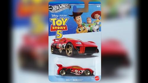 Image of Hot Wheels MS-T Suzuka Toy Car, Entertainment-Themed 1:64 Scale Vehicle with Enhanced Deco, Exclusive Wheels & Collectible Packaging (Styles May Vary)