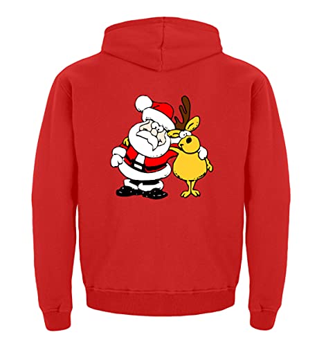 Sweat à capuche enfant père Noël rouge, le cadeau idéal en coton 134-146cm