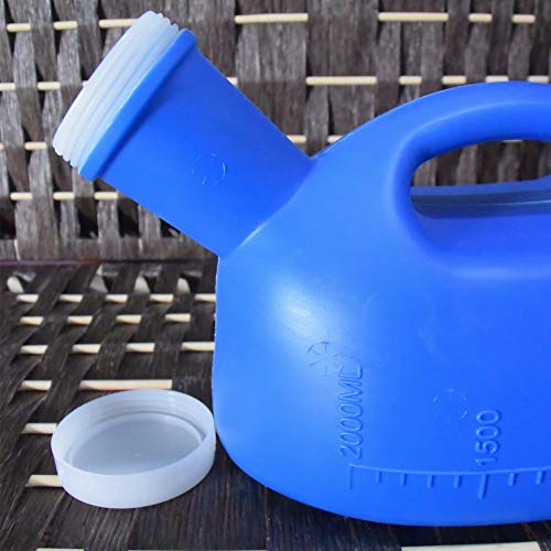Yumsum 2000Ml Male Urinal Portable Mens Potty Pee Bottle Collector Travel Toliet (Blue) #TOP2