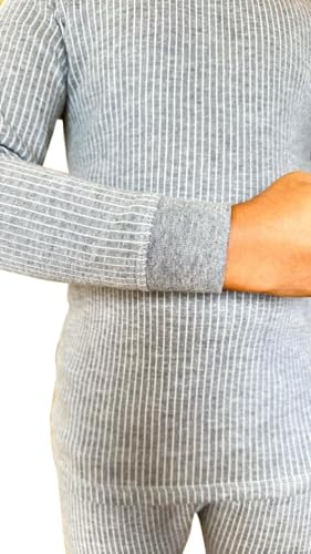 Image of HAP Boys Full Sleeves Light Grey Thermal Top & Pajama Set (Pack of 1) Winter Inners