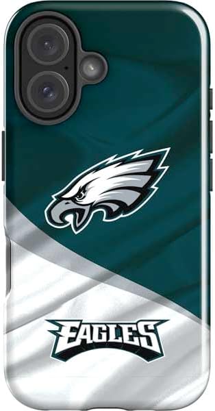 Skinit Impact Phone Case Compatible with iPhone 16 Plus - Officially Licensed NFL Philadelphia Eagles Retro Logo Design