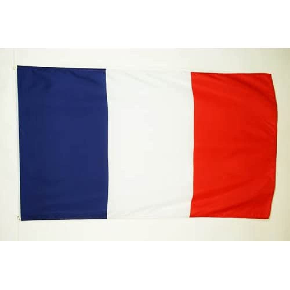 AZ FLAG - France Flag - 2x3 Ft - Light Polyester French Banner with Two Brass Eyelets - Fade Resistant - Vivid Colors - 2' x 3' Feet - 90x60 Cm