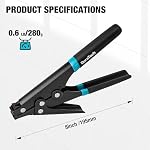 DURATECH 8-inch Zip Tie Tool, Ergonomic Cable Tie Gun for Fastening and Cutting Plastic or Nylon, Tensioning and Cutting Tool for Cable Management - Image 5