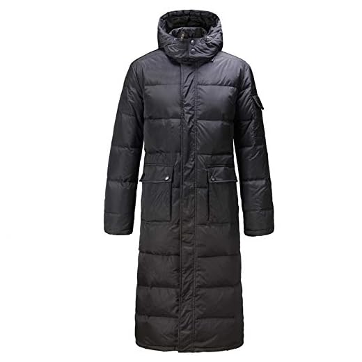 HDDNZH dunjacka, extra lång 90 % anka dunkappa män ledig svart ytterkläder dunjackor man tjock dunkappa modejacka, M