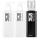 Boldify Thickening Spray + Shampoo + Conditioner Hair Thickening Bundle: Volume, Root Lift, Texture, Biotin for Hair Retention, Recommended for Men & Women
