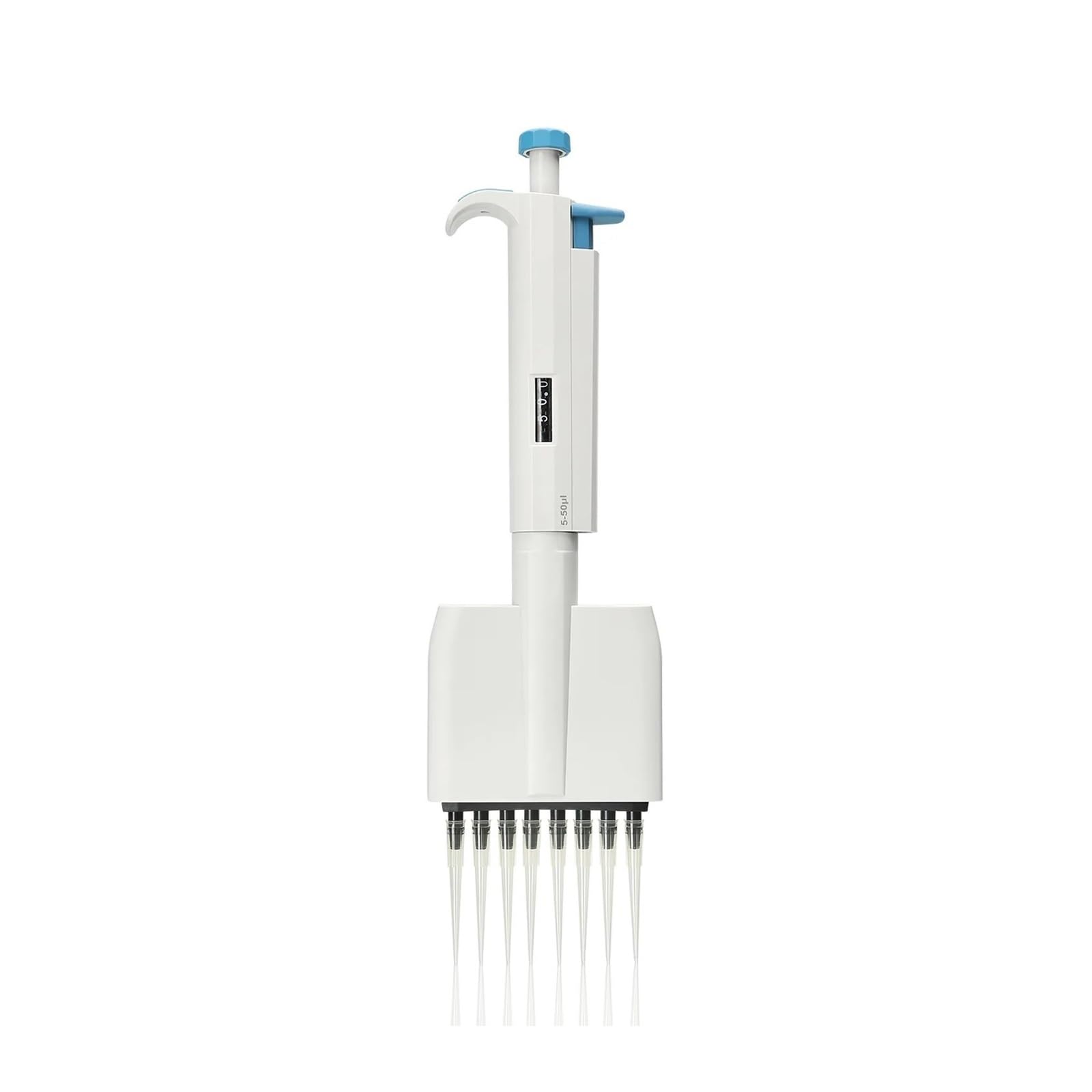 Micropipeta, Pipeta, Pistola de pipeta multicanal de volumen ajustable, 8 canales, equipo de laboratorio, maquinaria(0.5-5ml)