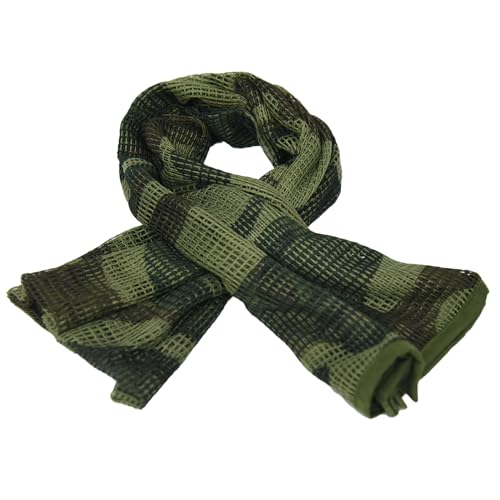 HYOUT Écharpe tactique militaire pour le cou, écharpe camouflage boisée, voile de sniper, shemagh du désert pour jeux de guerre, sports de plein air