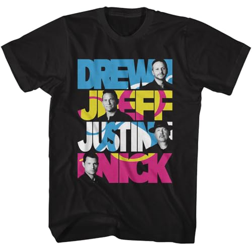 98 Degrees Group Names Adult Black Short Sleeve T Shirt Vintage Style 90s Boy Band Graphic Tees