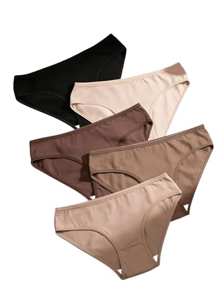 Women Cotton Underwear for Women Basic Color Briefs Pack of 3-image-1