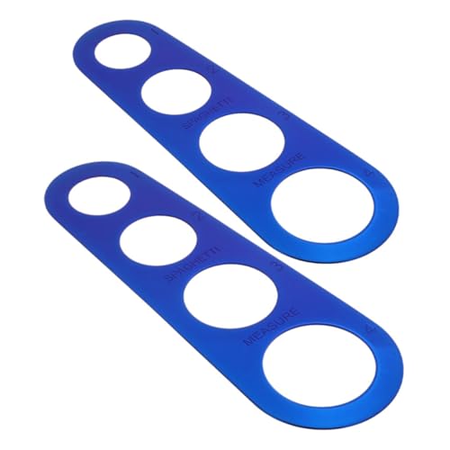 DOITOOL 2piezas Regla Para Pasta De Acero Inoxidable Medidor De Espaguetis Guía De Medición De Fideos Para Cocinar Utensilio De Cocina Esencial Para Hacer Pasta
