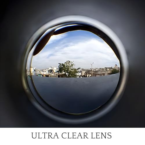 Image of Eye Berry Door Viewer Peephole,Full abs Door Eye Glass lens180-Degree Wide Angle Lens.20 MM to 38 mm Door thikness 25 mm Hall Required (3, wengy Wooden)