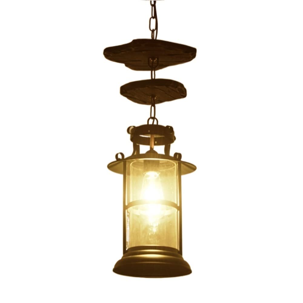Lustre en bois vintage haut de gamme style rétro industriel pour loft