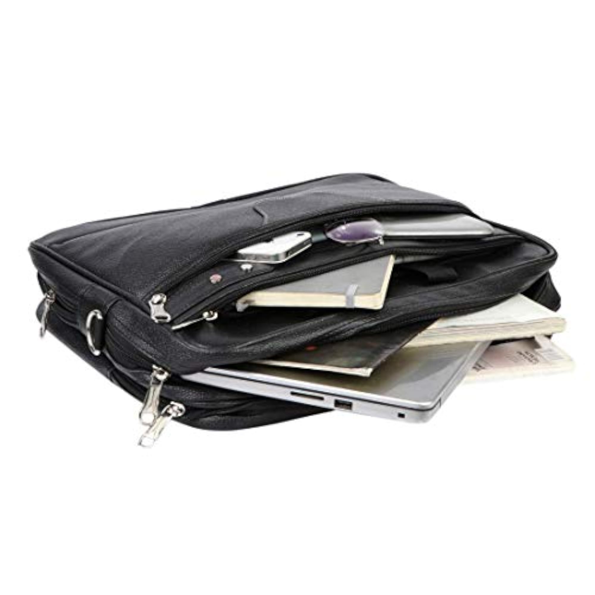 Synthetic Leather Casual Travel Laptop Messenger Bag