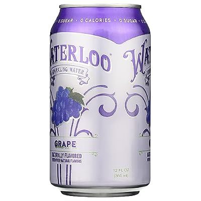 Waterloo Sparkling Water Waterloo Grape Sparkling Water, 12 Fl Oz