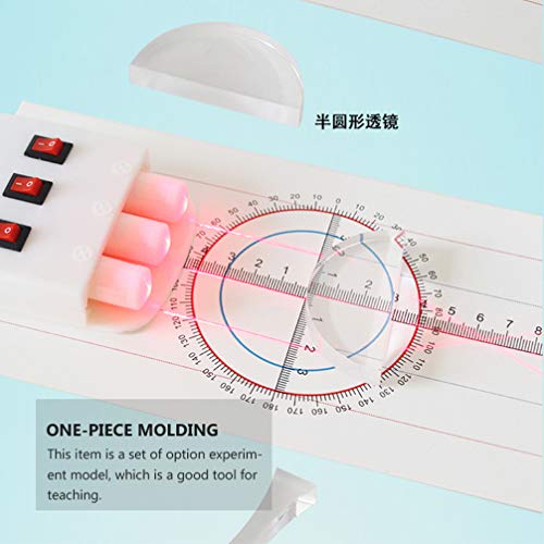 UKCOCO 5 Pcs Experimento Ã“ptico Lente de Vidro Espectro de Luz Ã“ptica Lente de Vidro Prisma Experi