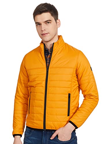 Image of Spykar Polyester Blend Men's Standard Length A-Line Coat